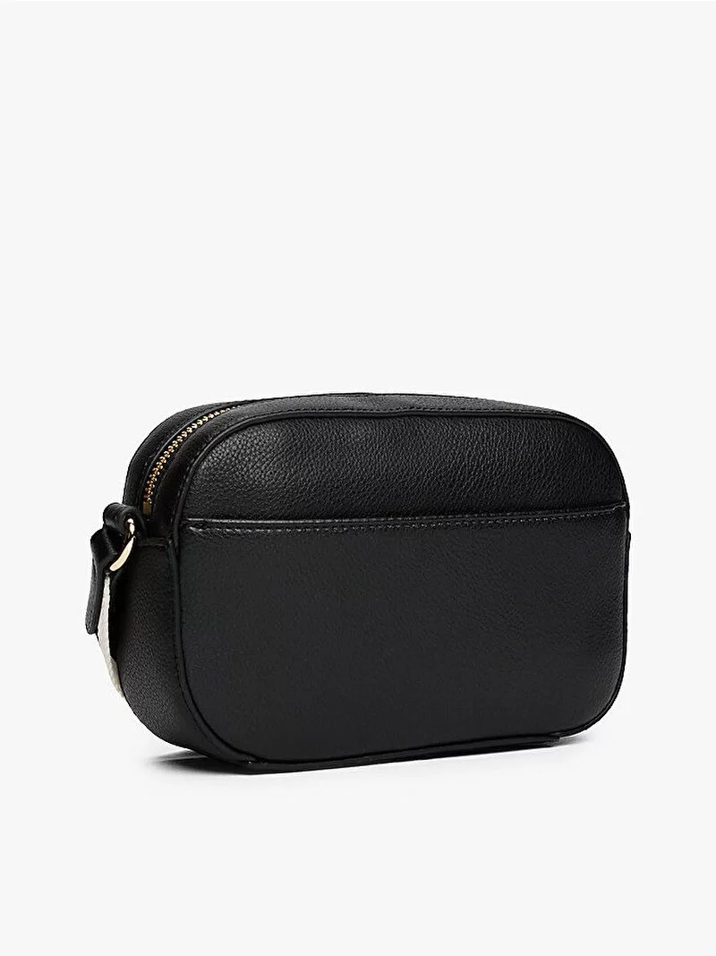 Tommy Hilfiger TH LOGOTAPE CAMERA BAG Kadın Siyah Çanta AW0AW17450BDS