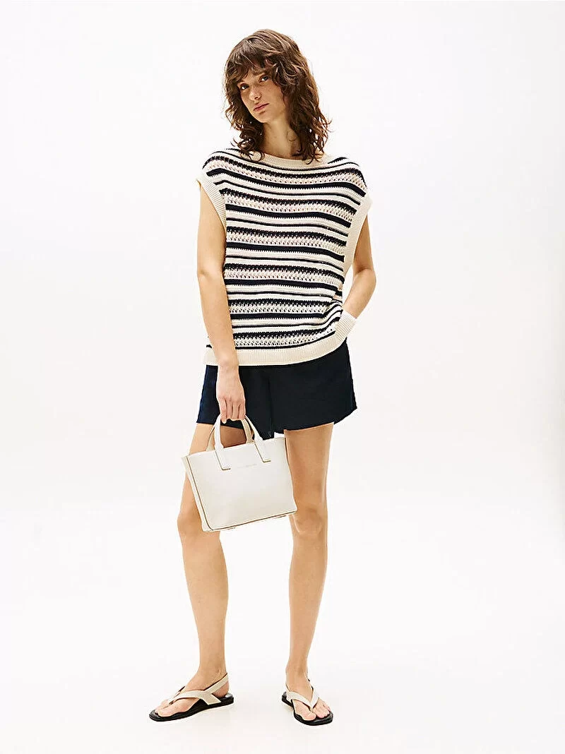 Tommy Hilfiger TH LOGOTAPE MINI TOTE Kadın Sarı Çanta AW0AW17448Z00