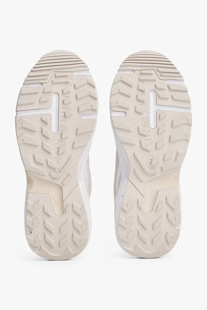 Tommy Hilfiger TH Modern Sağlam Tabanlı Runner Kadın  Beyaz Sneaker FW0FW086920F6