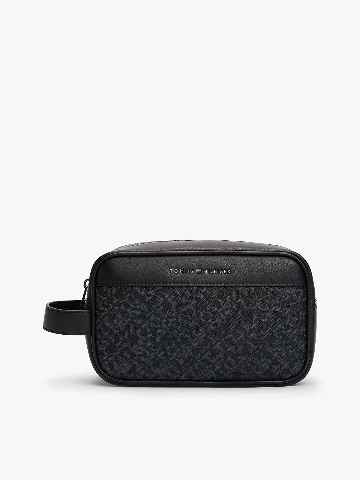 Tommy Hilfiger TH MONOGRAM WASHBAG Erkek Siyah El Çantası AM0AM13528BDS
