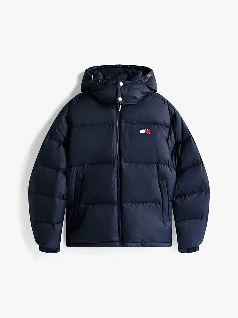 Tommy Hilfiger TJM Alaska Kuş Tüyü Şişme Erkek Mavi Ceket DM0DM22036C1G