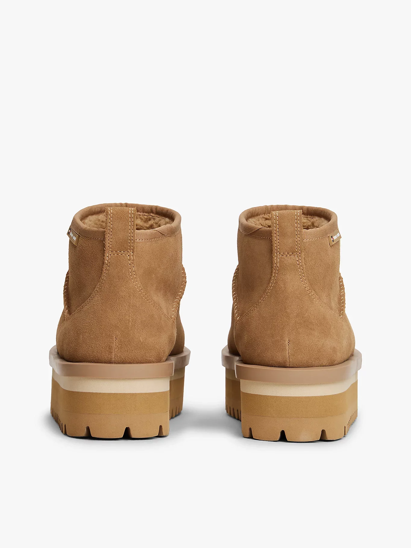 Tommy Hilfiger TJW Düz Platform Süet Kar Kadın Beyaz Bot EN0EN02841RBH