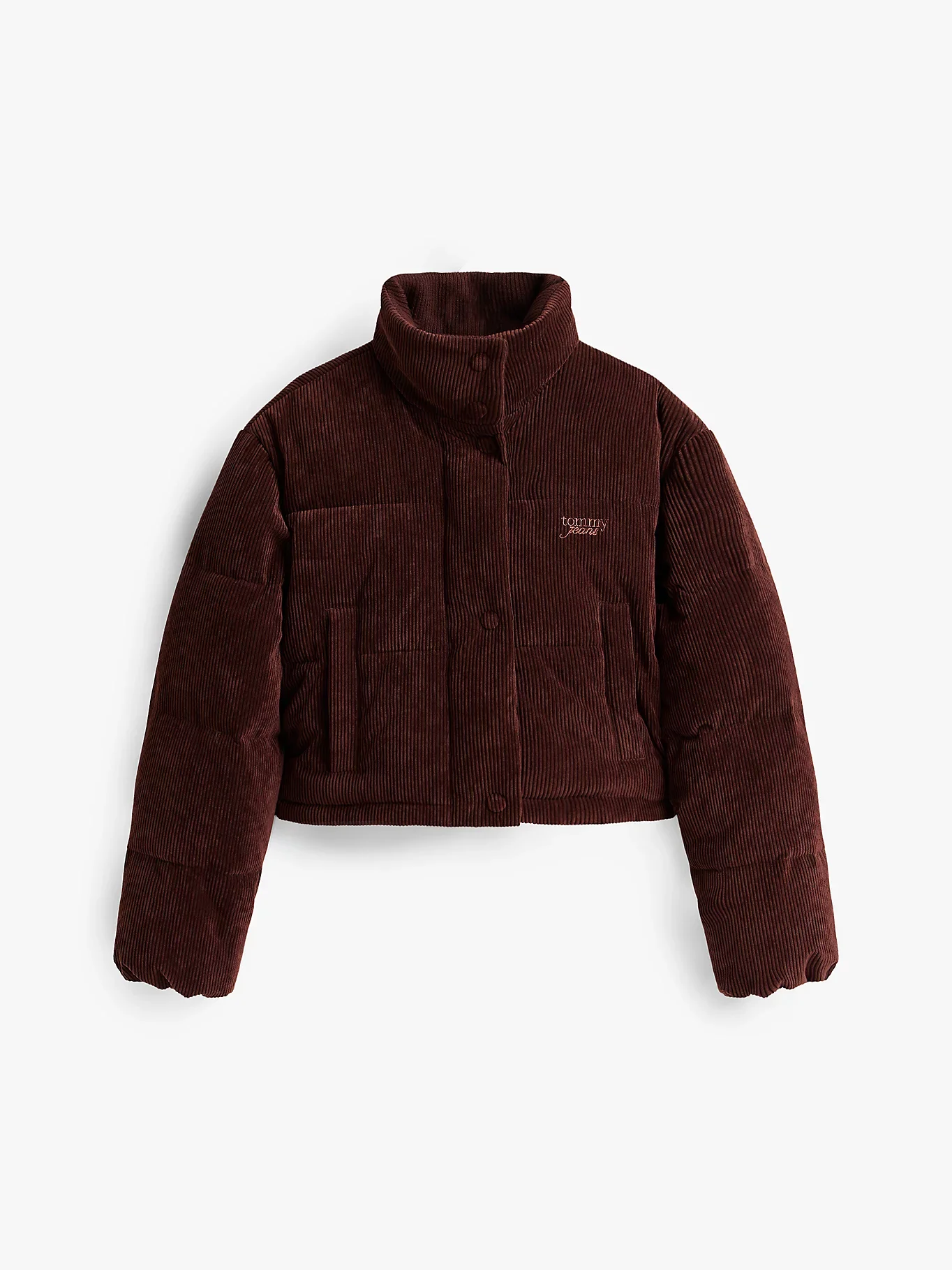 Tommy Hilfiger TJW Kadife Şişme Kadın Kahverengi Ceket DW0DW21658GS7