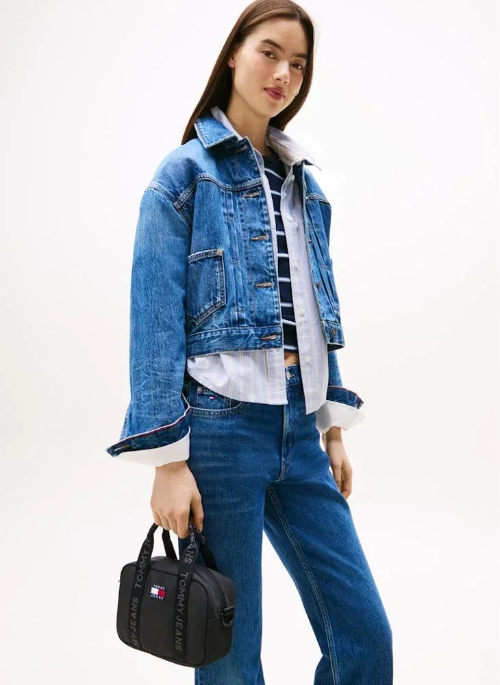 Tommy Hilfiger TJW Klasik Günlük Çapraz Askılı Kadın Siyah Çanta AW0AW17889BDS