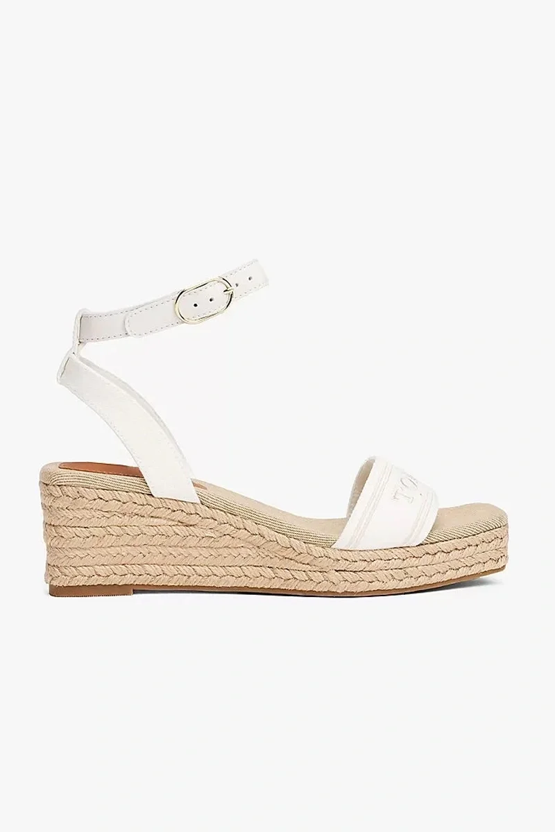 Tommy Hilfiger TOMMY HILFIGER ESPAD MID WEDGE Kadın  Sandalet FW0FW08805YBL