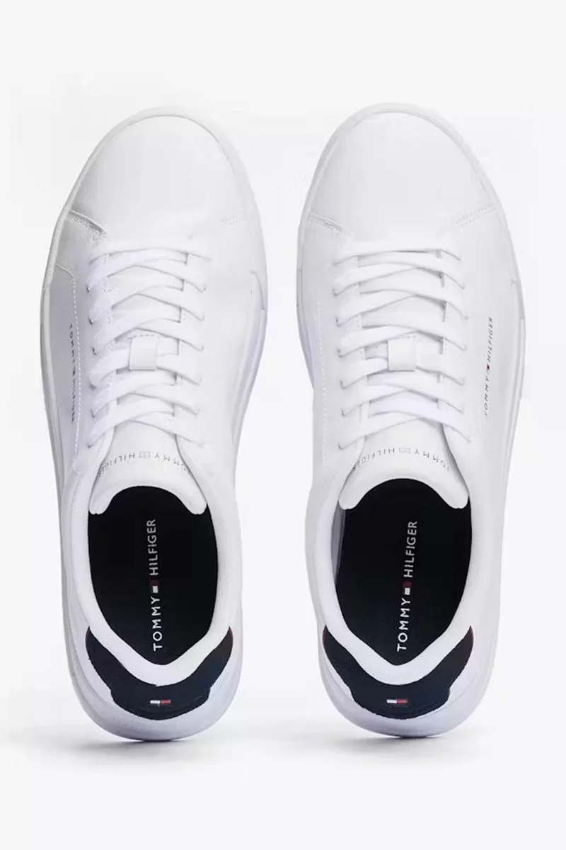 Tommy Hilfiger TH COURT LTH DETAIL ESS Erkek lacivert Sneaker FM0FM053670LD