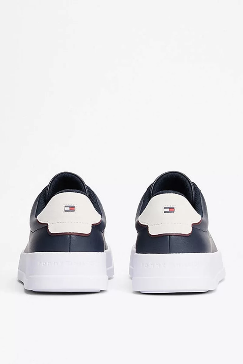 Tommy Hilfiger TH COURT LTH DETAIL ESS Erkek lacivert Sneaker FM0FM05367DW5