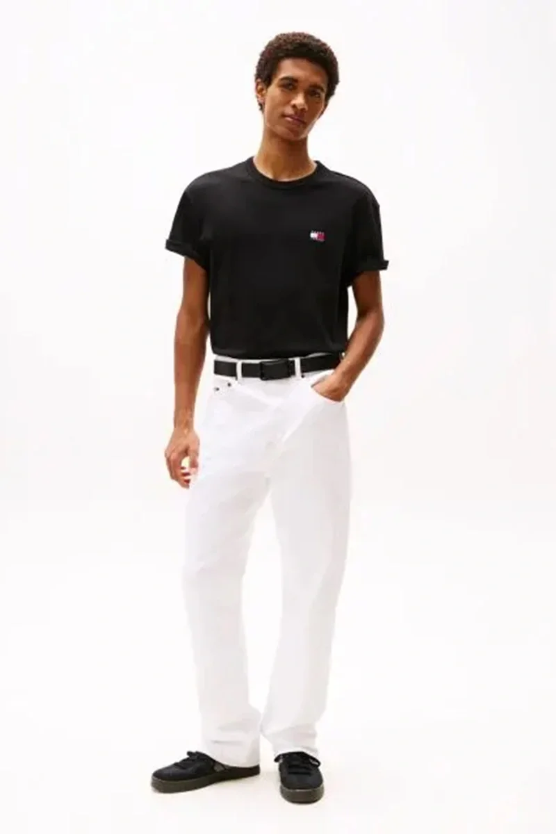 Tommy Hilfiger  Erkek Siyah  Bisiklet Yaka T-Shirt
