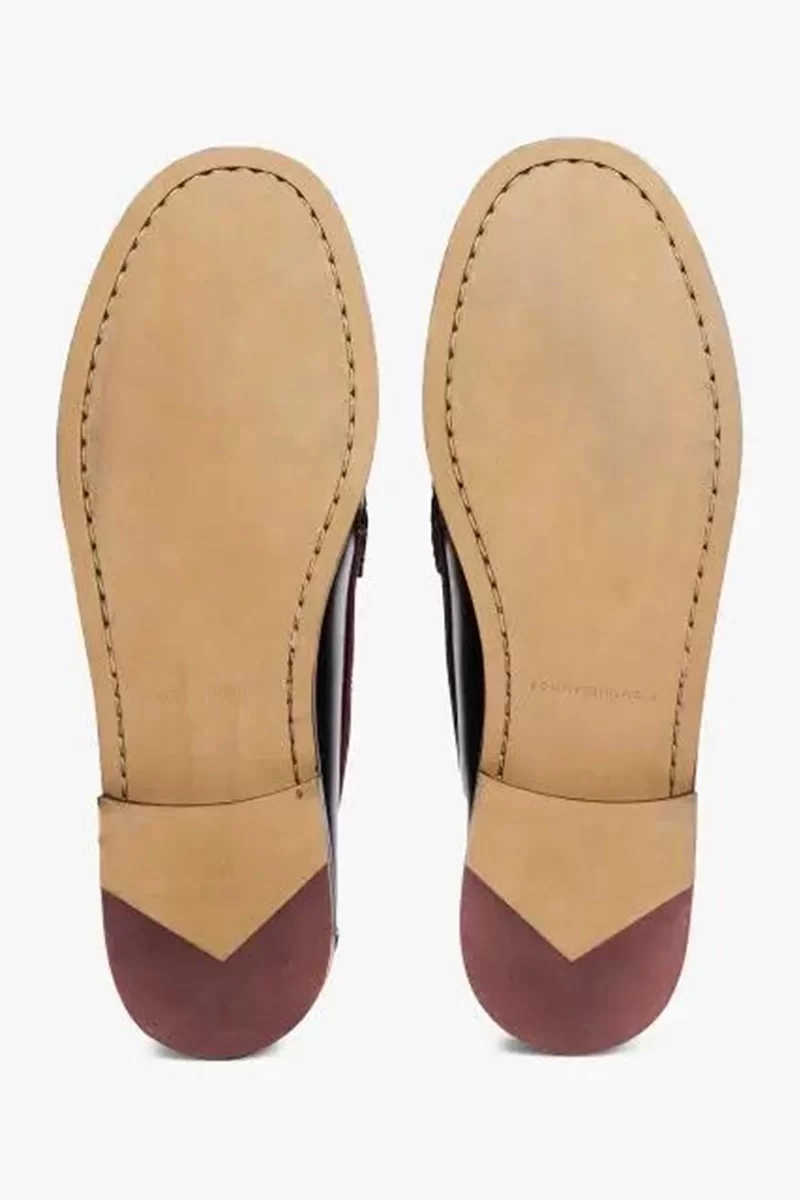 Tommy Hilfiger CLASSIC HILFIGER LEATHER LOAFER Erkek siyah Loafer FM0FM05362BDS