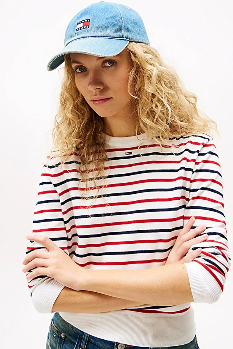 Tommy Jeans Heritage Kadın Mavi Kot Şapka AW0AW175820GY