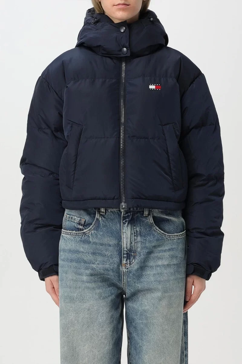 Tommy Jeans TJW CRP ALASKA PUFFER Kadın MAVİ Mont DW0DW18609C1G