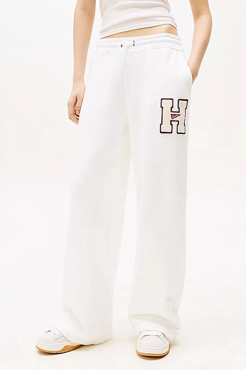Tommy Jeans TJW H GRAPHIC SWEAT PANT Kadın beyaz Eşofman Altı DW0DW20558YAC