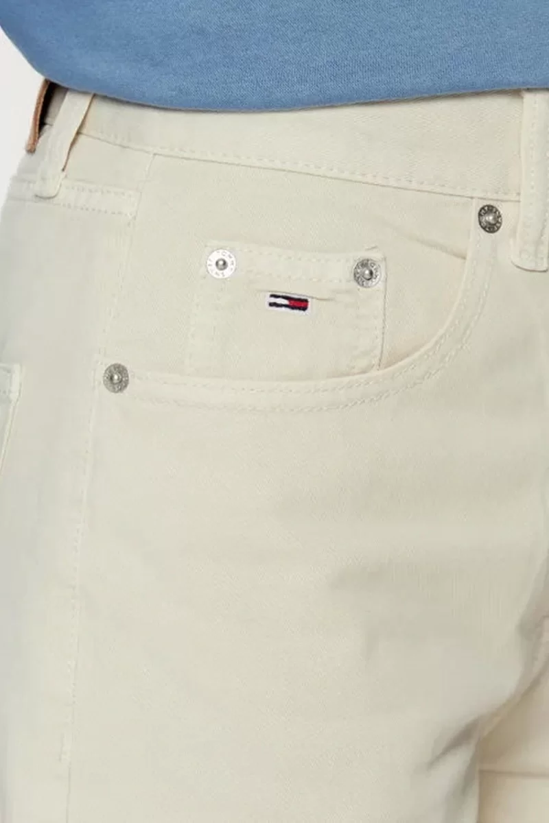 Tommy Hilfiger Kadın Beyaz Yüksek Bel Kot Pantolon