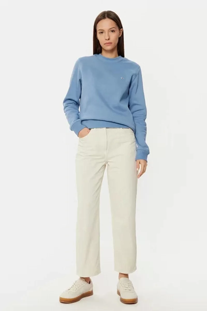 Tommy Hilfiger Kadın Beyaz Yüksek Bel Kot Pantolon