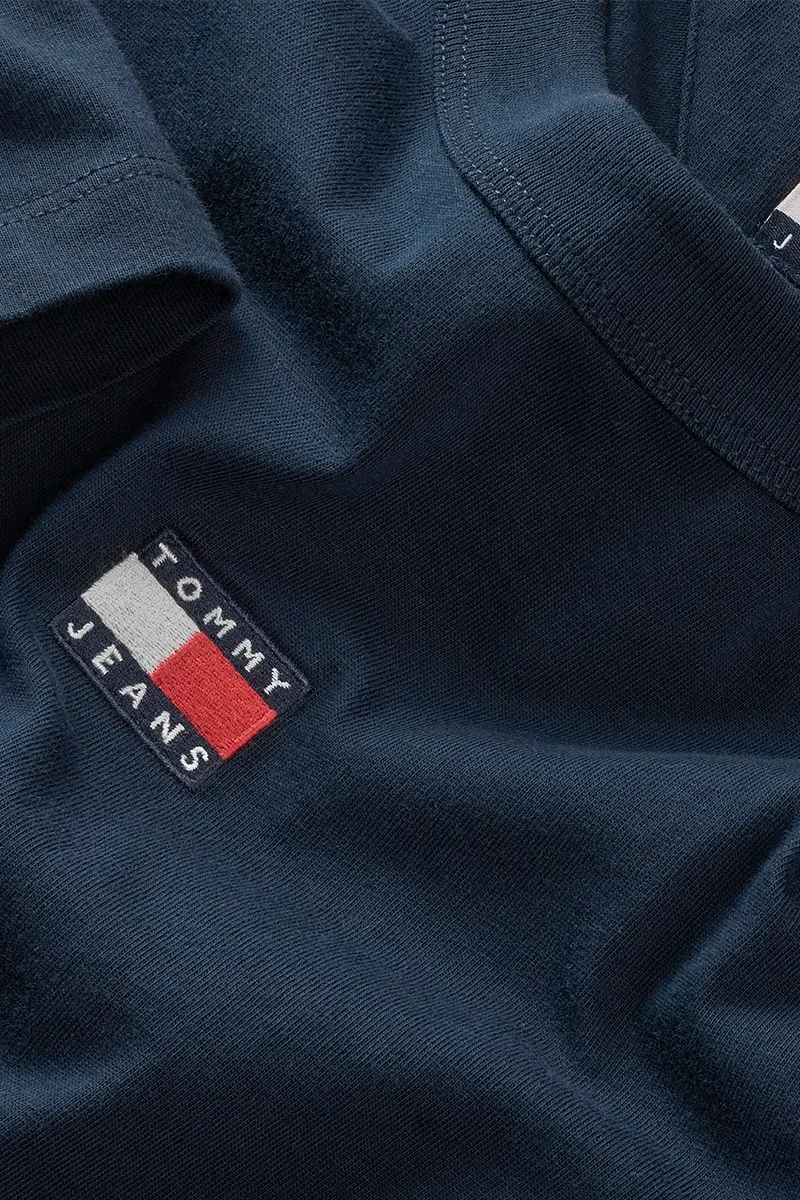 Tommy Jeans Kadın Bol Kesim Armalı Mavi T-shirt DW0DW22202C1G