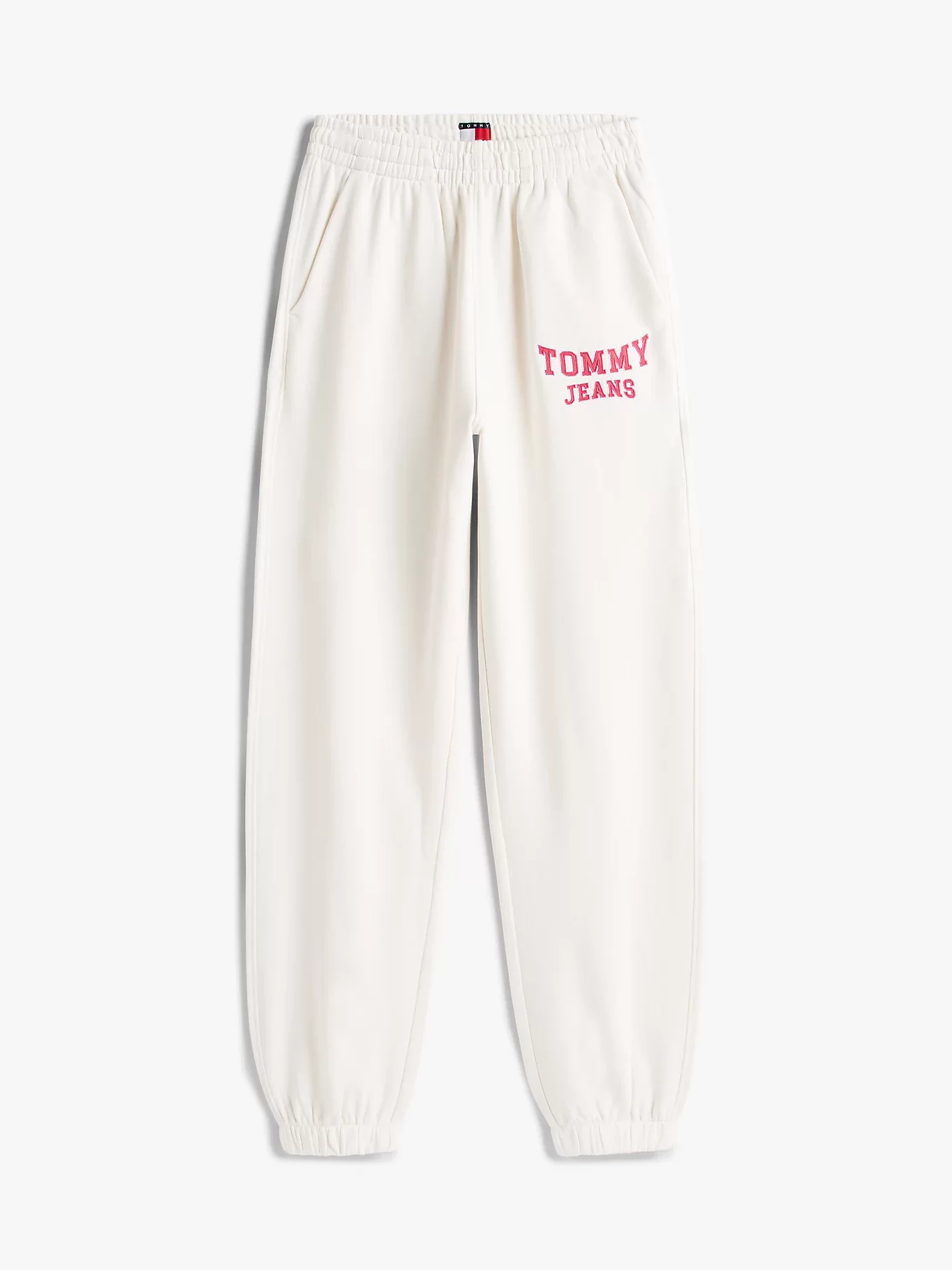 Tommy Jeans Kadın Kolej Tarzı Beyaz Eşofman Altı DW0DW22164YBH