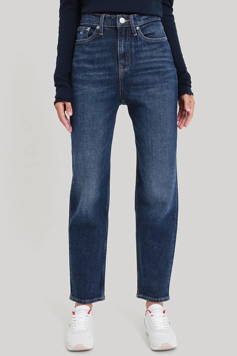 Tommy Jeans IZZIE HGH SLM STR  ANK DH5155 Kadın DENIM Jeans DW0DW195261BK