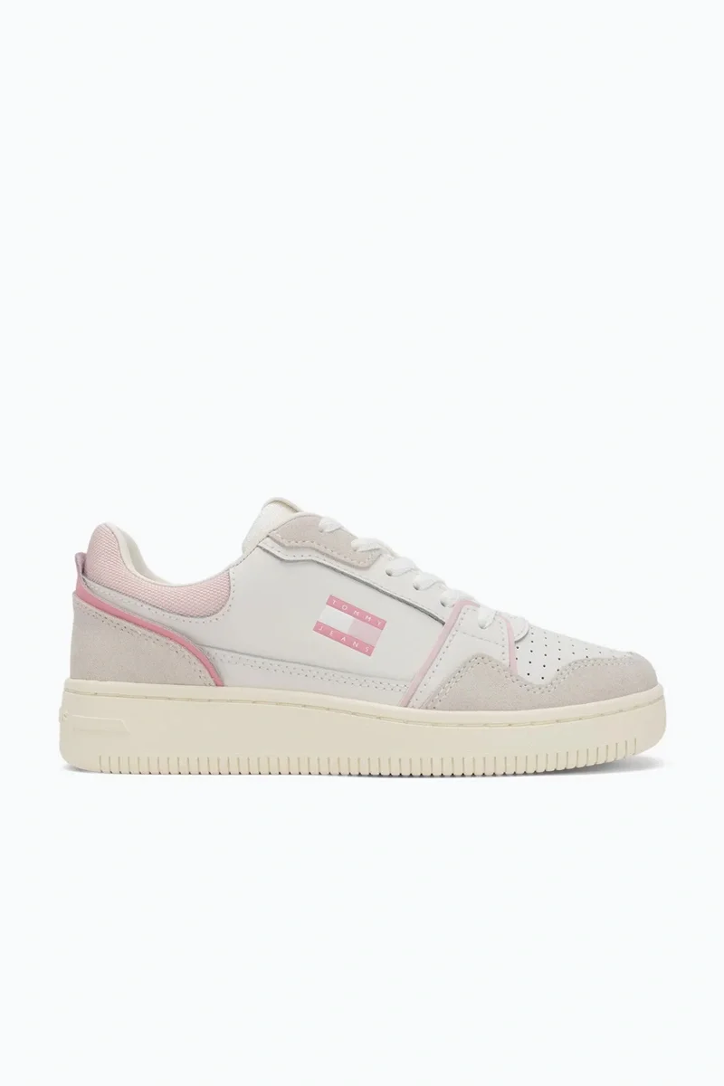 Tommy Hilfiger Kadın Retro Basketbol Beyaz Sneaker EN0EN0281802S