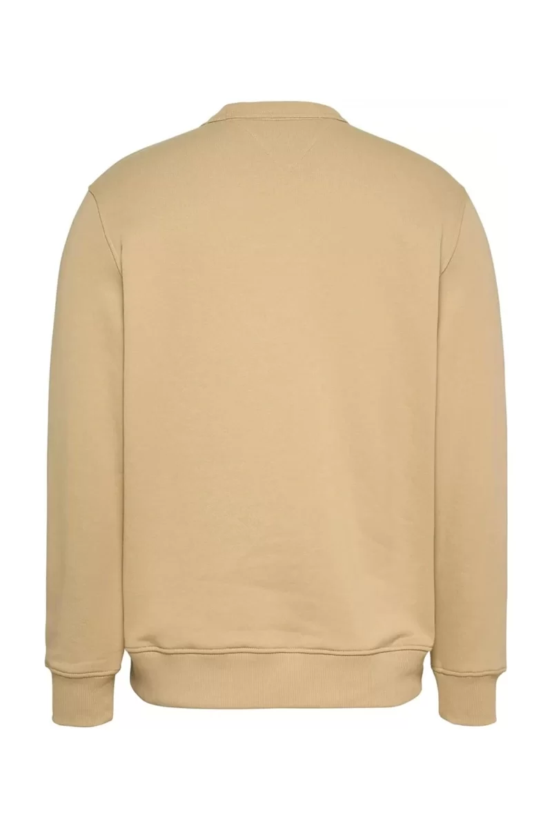 Tommy Jeans TJM REG BADGE CREW EXT Erkek BEJ Sweatshirt DM0DM20660ACT