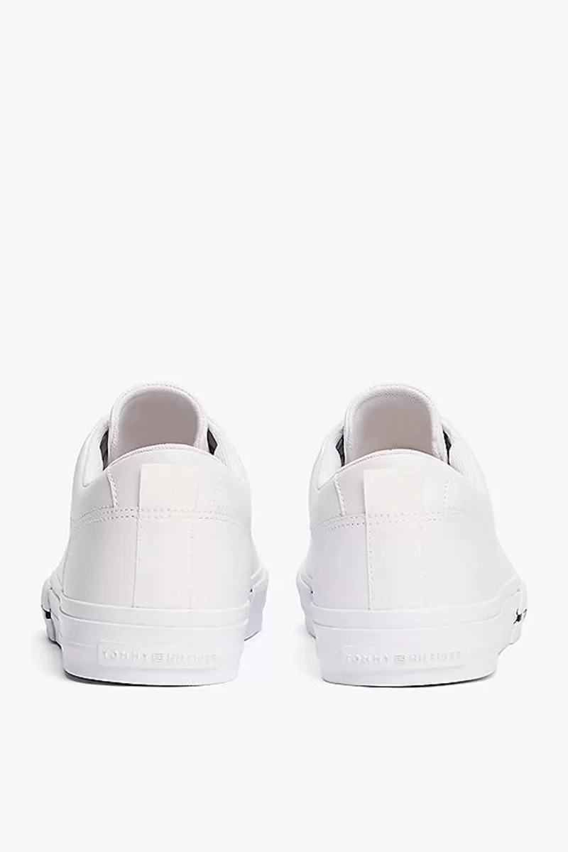 Tommy Hilfiger TH HI VULC STREET LOW RWB LTH Erkek Beyaz Sneaker FM0FM05312YBS