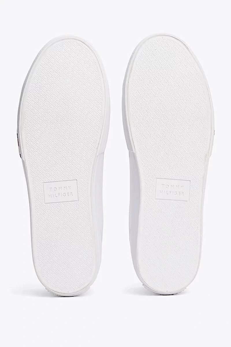 Tommy Hilfiger TH HI VULC STREET LOW RWB LTH Erkek Beyaz Sneaker FM0FM05312YBS