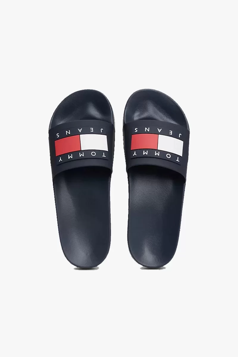Tommy Hilfiger TOMMY JEANS POOL SLIDE ESS Erkek Lacivert Terlik EM0EM01191C1G