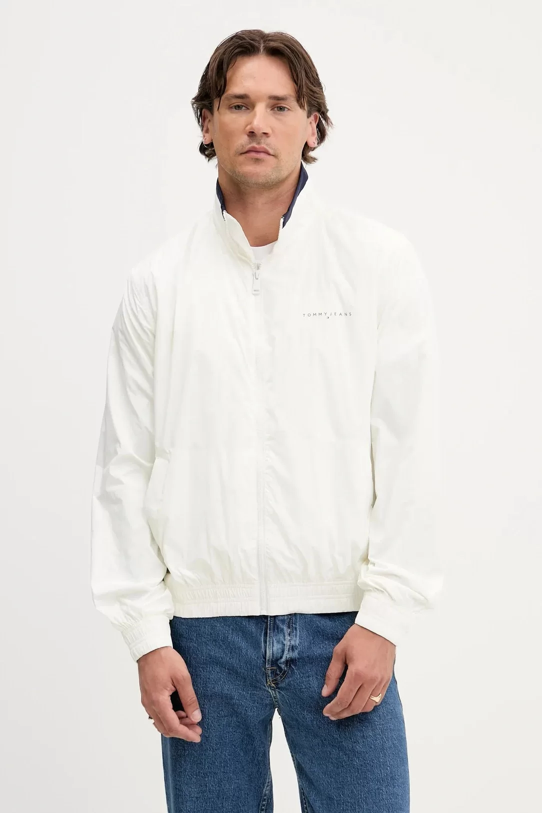 Tommy Jeans TJM LW ESSENTIAL JACKET Erkek Beyaz Ceket DM0DM21667YBL