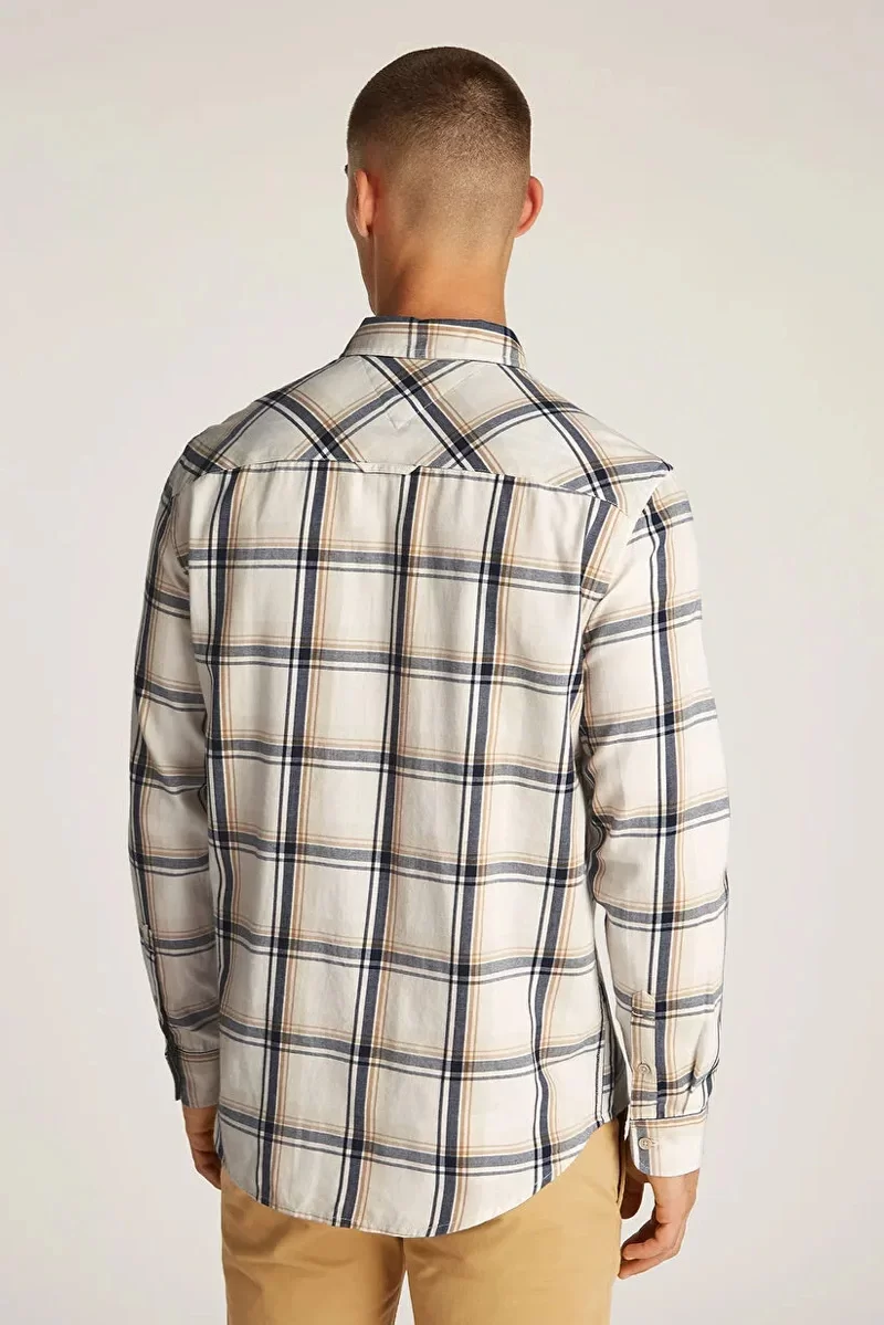 Tommy Jeans TJM REG CHECK FLANNEL SHIRT EXT Erkek Kareli Gömlek DM0DM20670ACG