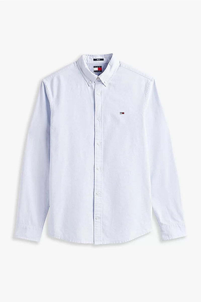 Tommy Jeans TJM REG OXFORD SHIRT EXT Erkek beyaz Gömlek DM0DM21298C3Q