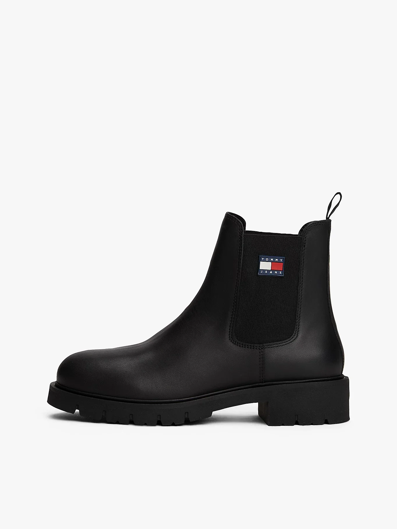 Tommy Hilfiger TJW Chelsea Deri Kadın Siyah Bot EN0EN02825BDS