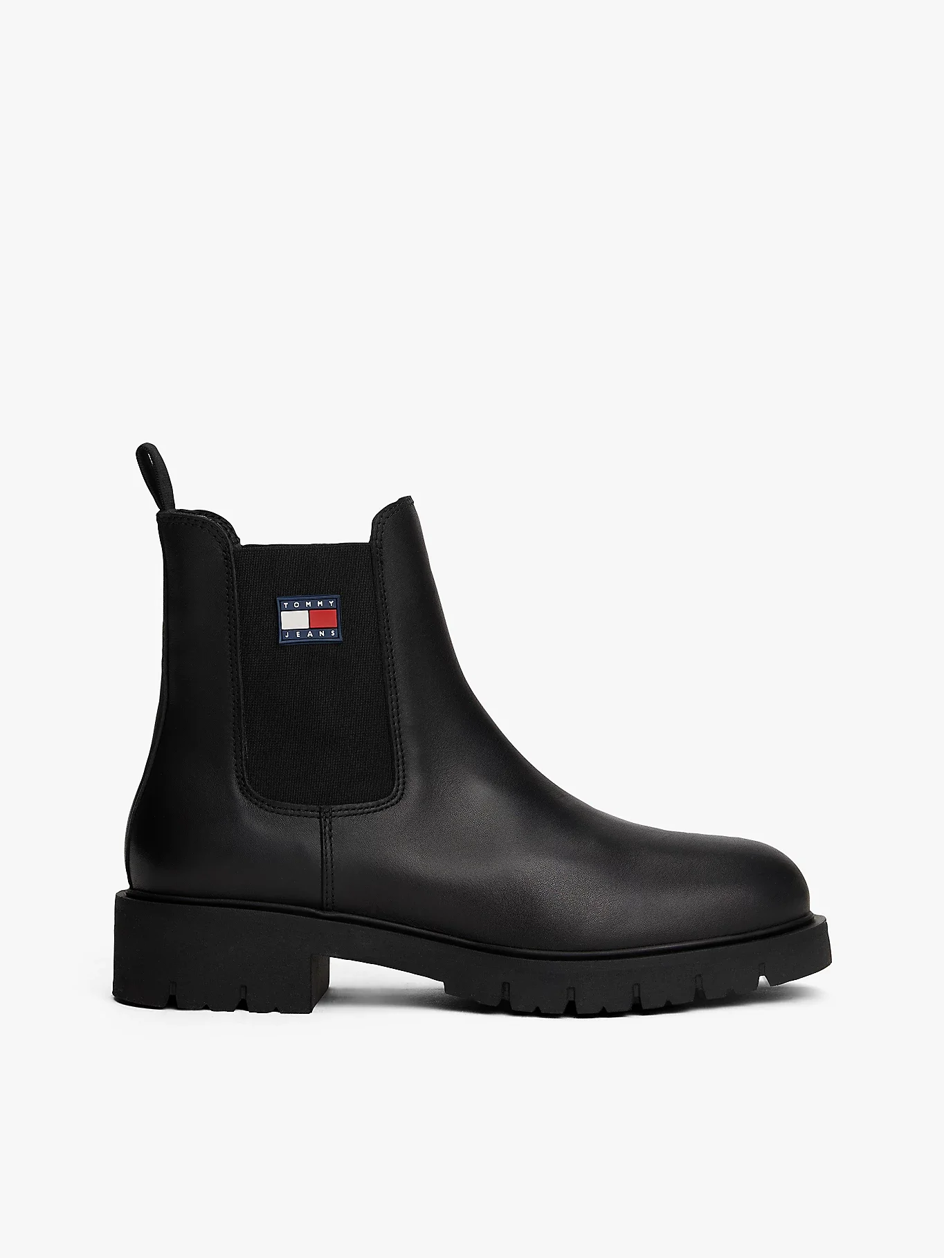 Tommy Hilfiger TJW Chelsea Deri Kadın Siyah Bot EN0EN02825BDS