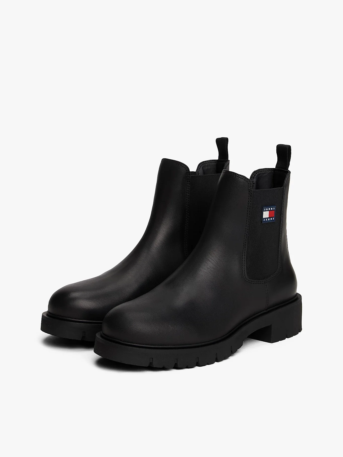 Tommy Hilfiger TJW Chelsea Deri Kadın Siyah Bot EN0EN02825BDS