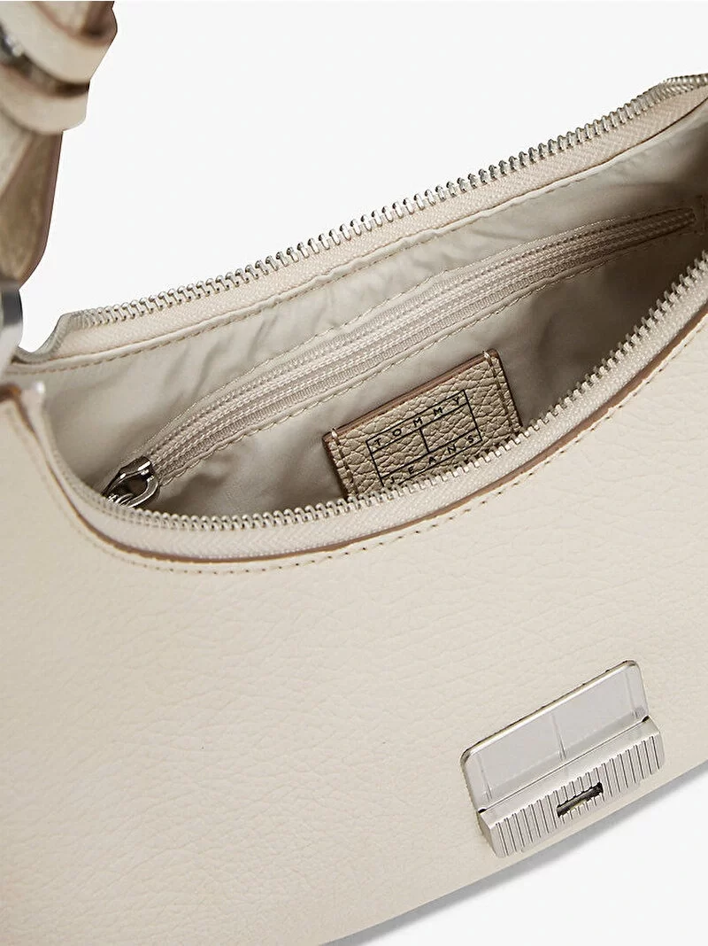 Tommy Jeans TJW CRUSH SHOULDER BAG Kadın Bej Omuz Çantası AW0AW17539ACG