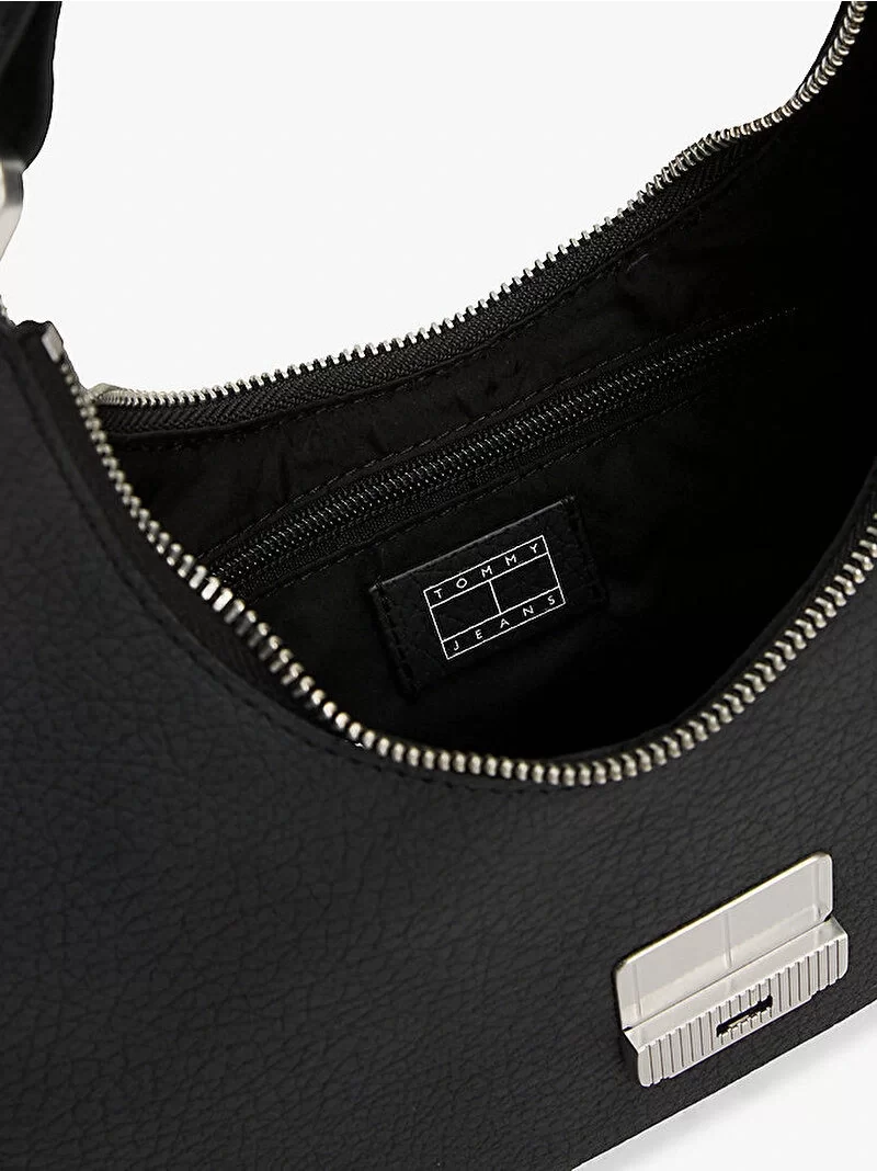 Tommy Jeans TJW CRUSH SHOULDER BAG Kadın Siyah Omuz Çantası AW0AW17539BDS