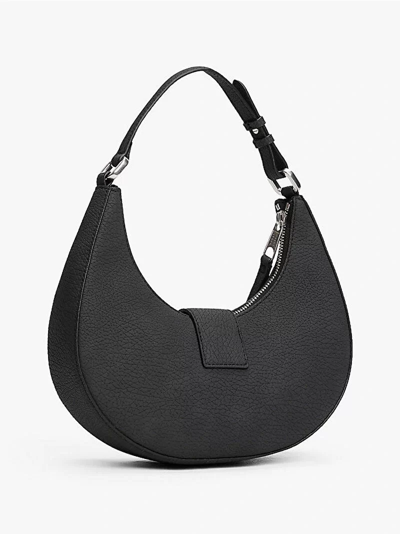 Tommy Jeans TJW CRUSH SHOULDER BAG Kadın Siyah Omuz Çantası AW0AW17539BDS