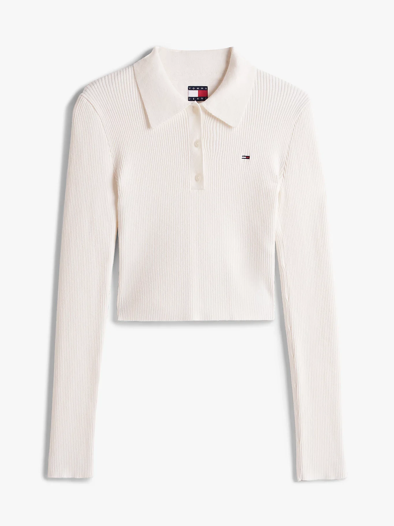 Tommy Jeans TJW Klasik Polo Uzun Kollu Kadın Kazak DW0DW21829YBH