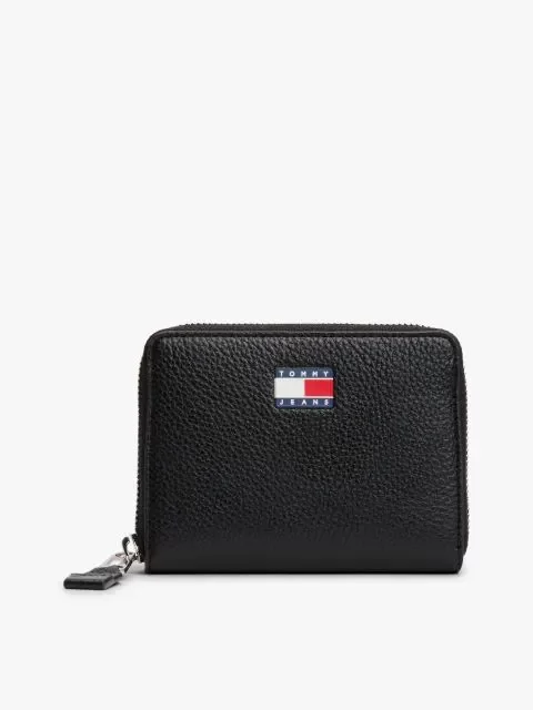 Tommy Jeans TJW MUST MED ZA Kadın Siyah Cüzdan AW0AW17584BDS