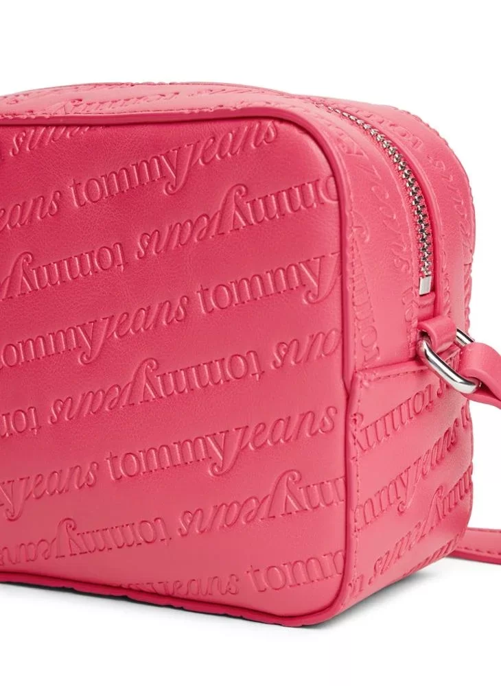 Tommy Jeans TJW Must Tamamı Baskılı Kamera Kadın Kırmızı Çanta AW0AW17865XI5