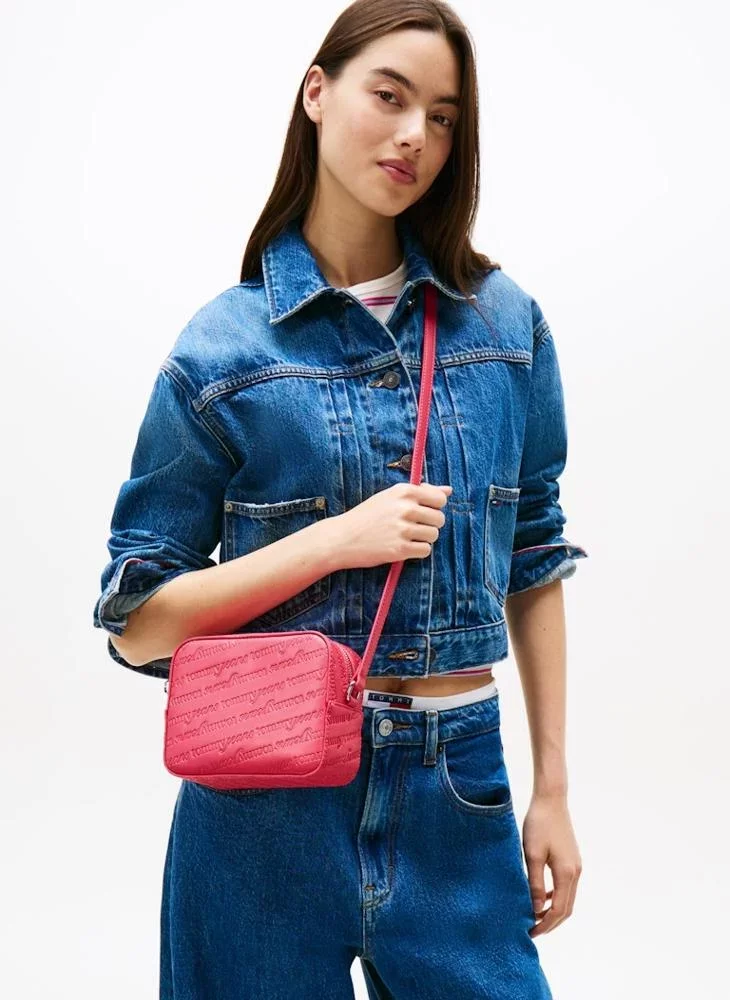 Tommy Jeans TJW Must Tamamı Baskılı Kamera Kadın Kırmızı Çanta AW0AW17865XI5