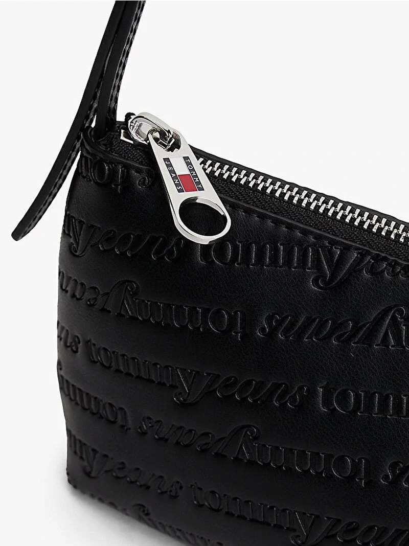 Tommy Hilfiger TJW Must Tamamı Baskılı Omuz Kadın Siyah Omuz Çantası AW0AW17867BDS