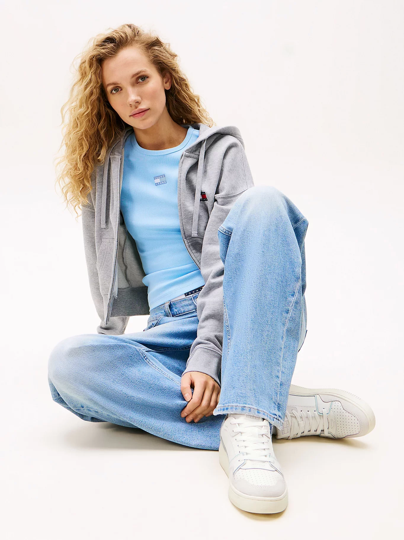 Tommy Jeans TJW RETRO BASKET SNEAKER Kadın Beyaz Sneaker EN0EN028180K9