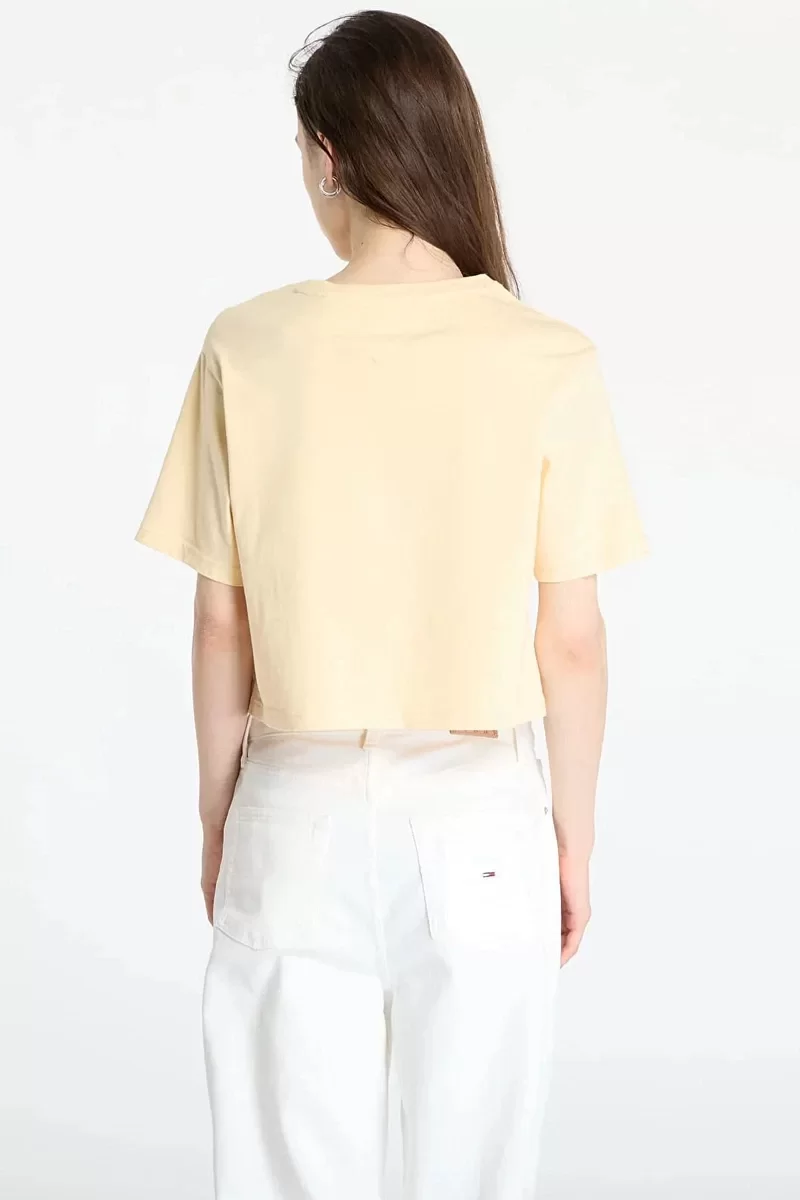 Tommy Jeans TJW RLX SH TONAL CREST TEE Kadın  T-shirt DW0DW20326ZGA