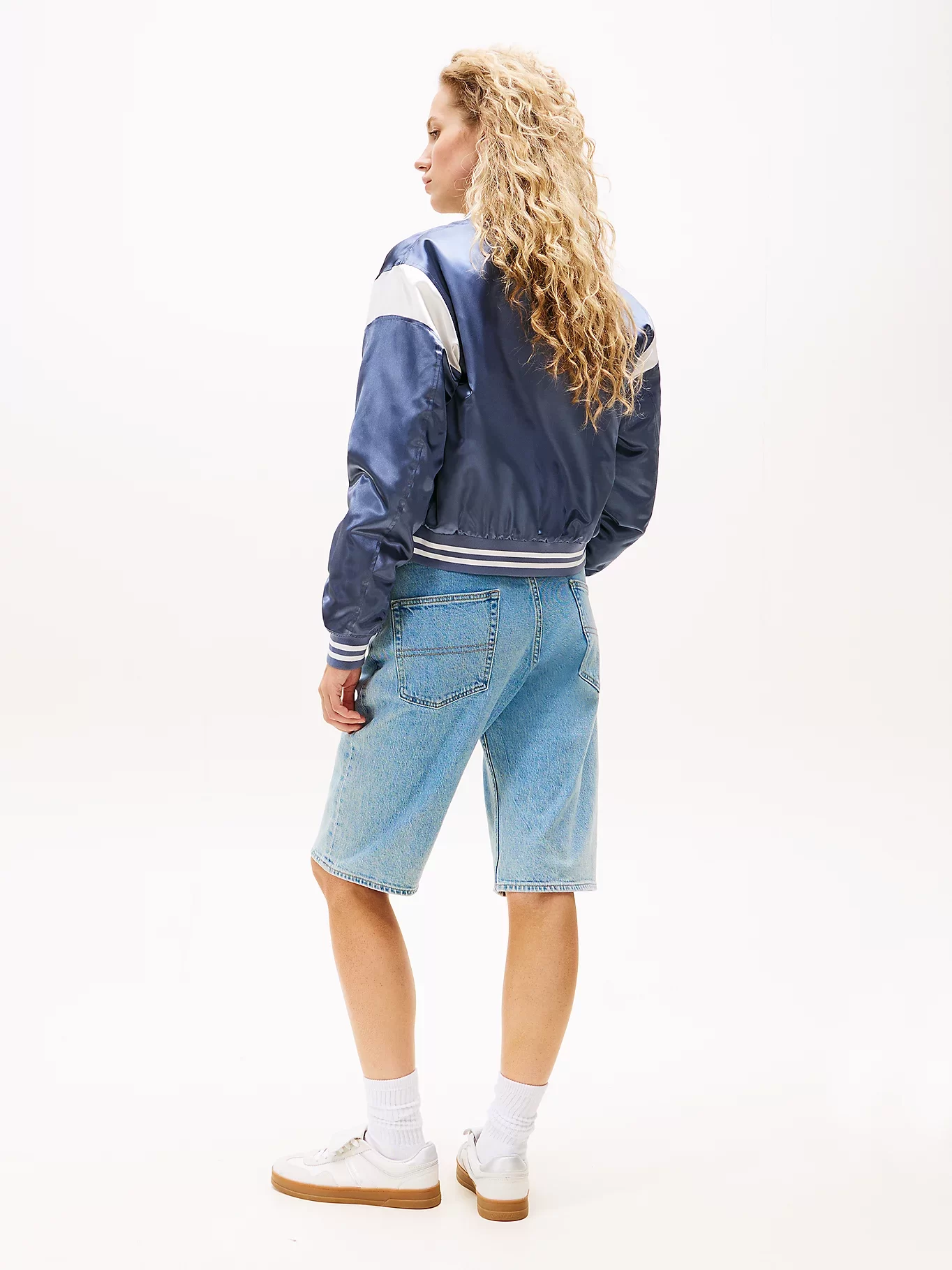 Tommy Jeans TJW SCRIPT VARSITY JACKET Kadın Gri Ceket DW0DW20960PO6