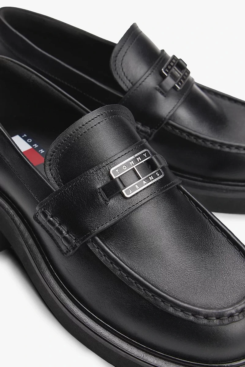 Tommy Jeans  Kalın Topuklu Kadın Siyah  Loafer EN0EN02789BDS