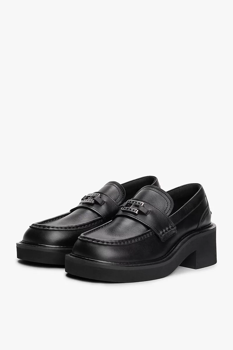 Tommy Jeans  Kalın Topuklu Kadın Siyah  Loafer EN0EN02789BDS