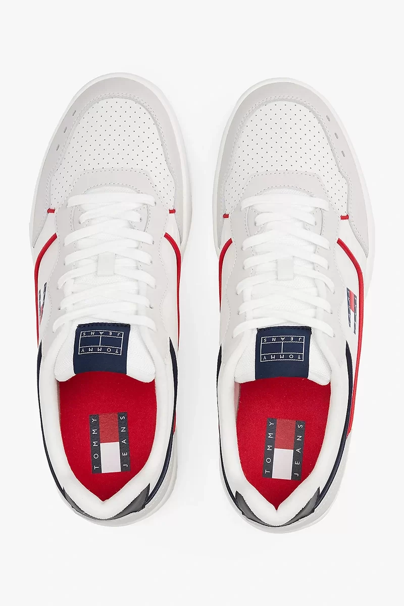 Tommy Jeans Tommy Jeans Yüksek Tabanlı Deri Erkek Sneaker EM0EM015850G1