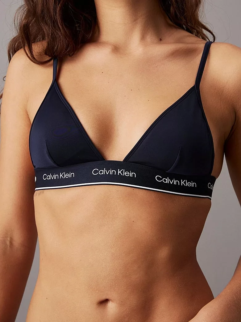 Calvin  Klein Kadın Üçgen Logolu  Bikini Üstü KW0KW02424-CEF
