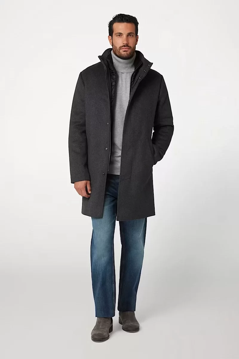 Guess URBAN COAT Erkek Siyah Mont M4BL30WGJ82-DWHT