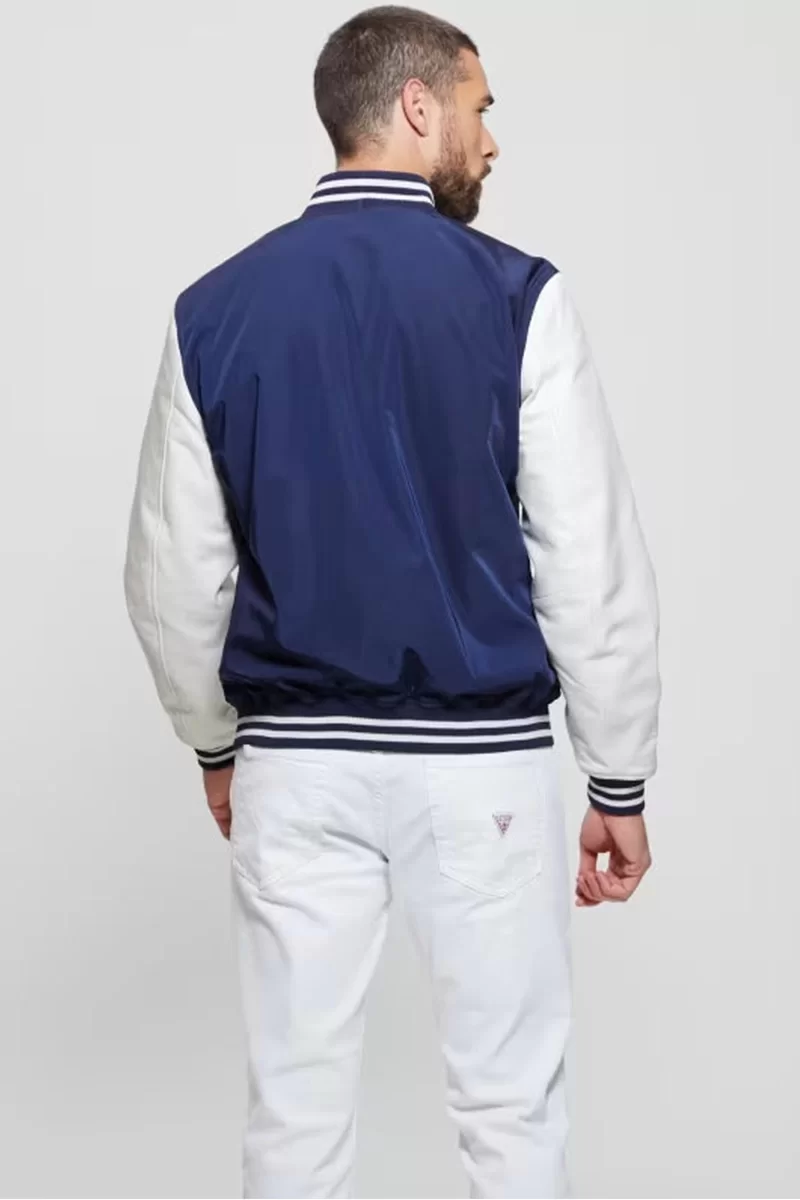 Guess Versıty Bomber Erkek Mavi Ceket M4YL11WG9S2-FB53