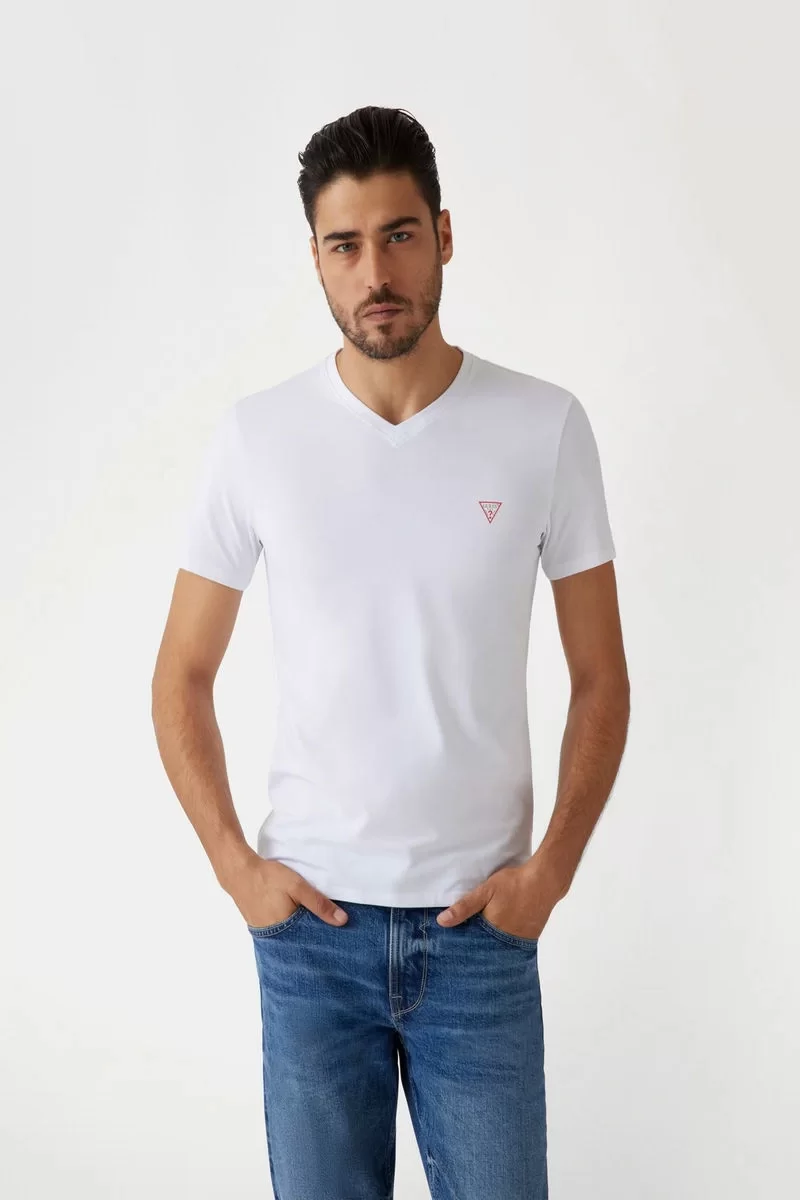 Guess Vn Ss Core Tee Str Erkek Beyaz T-Shirt M2YI32J1314-G011